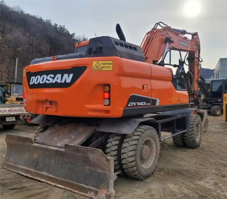 원본 한국 사용 된 Doosan DH140W 고품질 바퀴 발굴기
