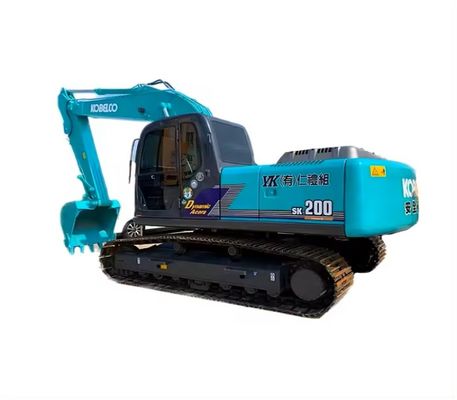 2015년 20600kg 블루 세컨드 - 핸드 코벨코 발굴기 Sk200 히노 히노 J05E 엔진 모델