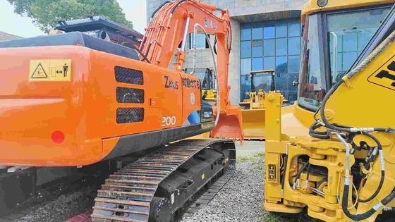 좋은 상태 19400KG 오렌지 중고 히타치 Excavator Zx200 3.4/5.5km/h 걸음속