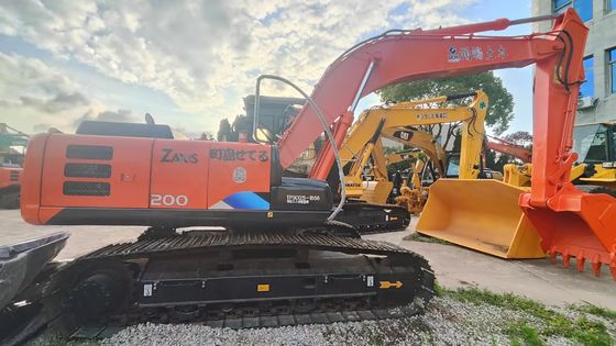 오렌지 좋은 상태 19400KG 중고 히타치 발굴기 Zx200 109.6kw 전력