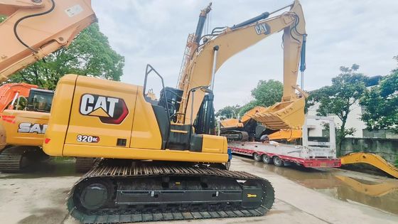 사용 된 CAT 320GC Caterpillar Excavator 20톤 중형 발굴 기계 작업 장소 준비