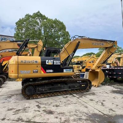 사용 된 CAT 320GC Caterpillar Excavator 20톤 중형 발굴 기계 작업 장소 준비